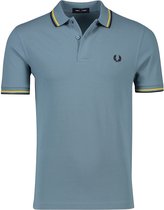 Fred Perry - Polo M3600 Blauw R75 - Slim-fit - Heren Poloshirt Maat L