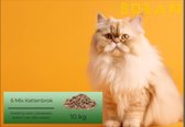 6 Mix Kattenbrokjes - 10 kg , 100% volledige voeding voor volwassen katten van alle rassen met een normale activiteit.