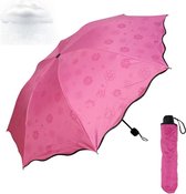 Compacte paraplu Stormbestendige zonweringparaplu Wind- en stormbestendige paraplu met 8 roestvrijstalen ribben Waterdichte draagbare lichtgewicht paraplu