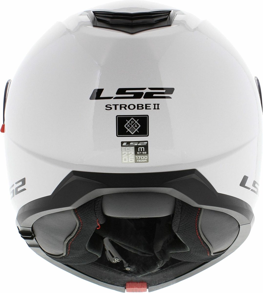 LS2 FF908 Strobe II Gloss Wit 06 Systeemhelm - Maat M - Helm – foto 5