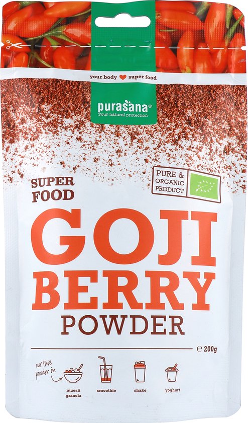 Purasana® Goji Berries Powder 200 Poeder