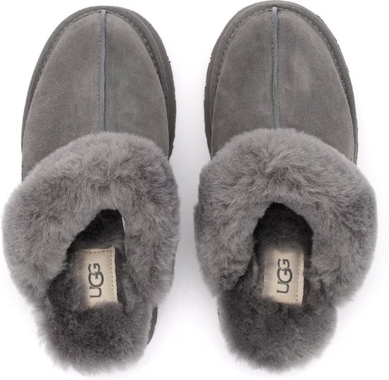 UGG Disquette Pantoffels Charcoal Sloffen Voor Dames Donkergrijs 41 bol