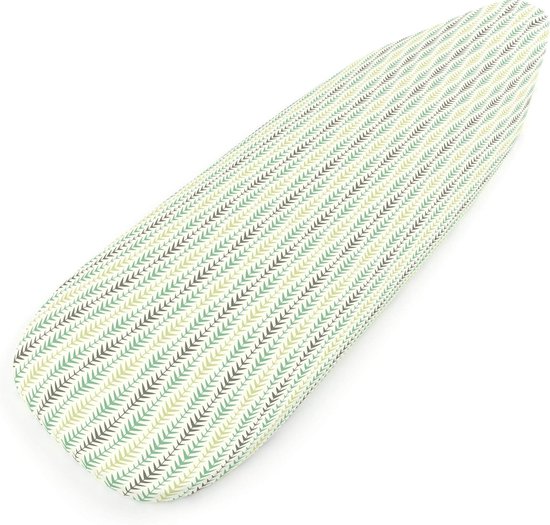 Encasa XO Strijkplankhoezen 125 x 39 cm, gratis siliconen ijzeren steun & gaasdoek - 4 mm vilt gewatteerde grote strijkplankhoes - hittebestendig, antislip strijkplankhoezen met trekkoord Wildflowers