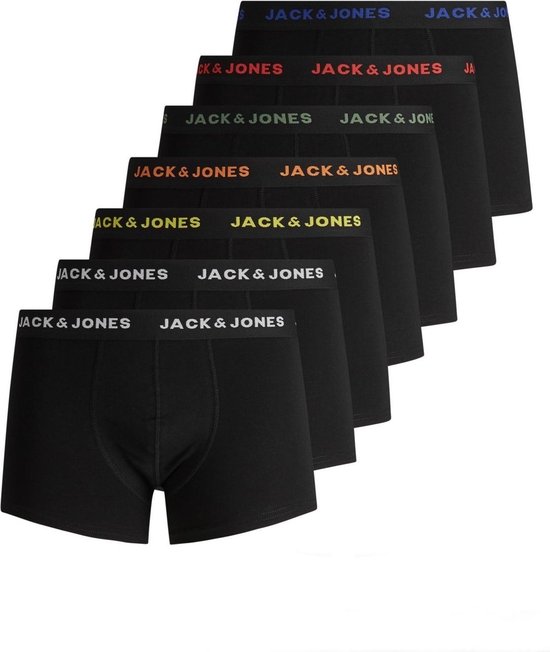 JACK&JONES ADDITIONALS JACBASIC TRUNKS 7 PACK NOOS Heren Onderbroek - Maat S