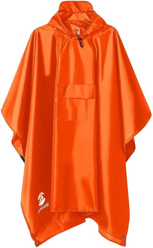 Regenponcho wandelen fietsen outdoor 3-in-1 dames / heren regencape herbruikbare poncho cape cape mat regenjas