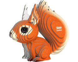 EUGY 3D Puzzel - Eekhoorn - Bosdieren - Duurzaam - Verzamel Ze Allemaal - 6 Jaar