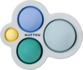 Nattou Silicone - Pop-it speelgoed - 10 cm - Blauw