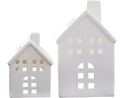 Ginger Ray - Ginger Ray - Theelichthouders keramieke huisjes (2 stuks)