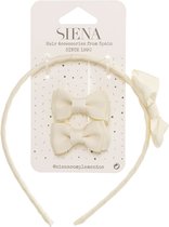 Siena Haarclips/Haarband Set | Grosgrain | Cream/Beige | 7439