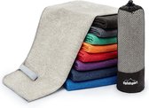 Microvezel handdoek, voor sauna, fitness en sport - strandhanddoek, sporthanddoek - 80x40cm - Lichtgrijs