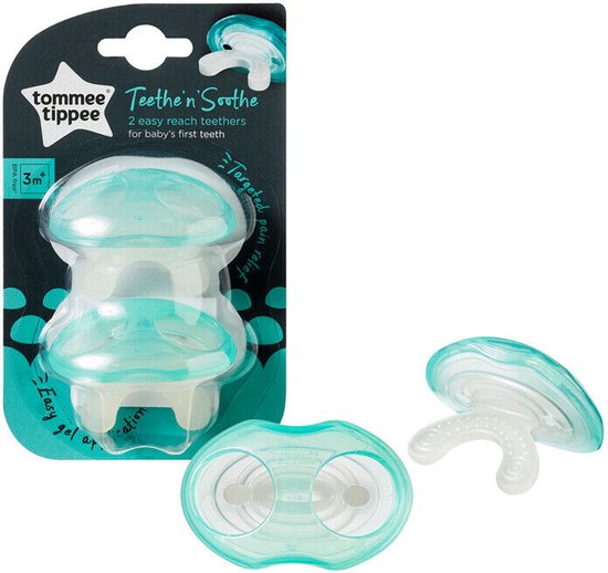 Tommee Tippee Lot de 2 Attaches Sucettes Vert-Bleu