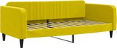vidaXL - Slaapbank - 90x200 - cm - fluweel - geel