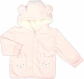 Pure & Soft - Pluche Baby Vest met Capuchon - Maat 6-12 mnd - Roze