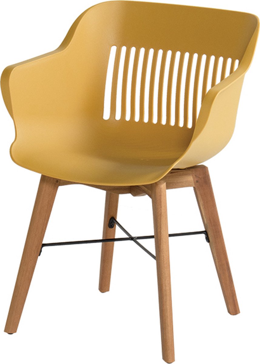 Hartman Jill Alu Rondo chaise de jardin - Set de 2 - Jaune curry