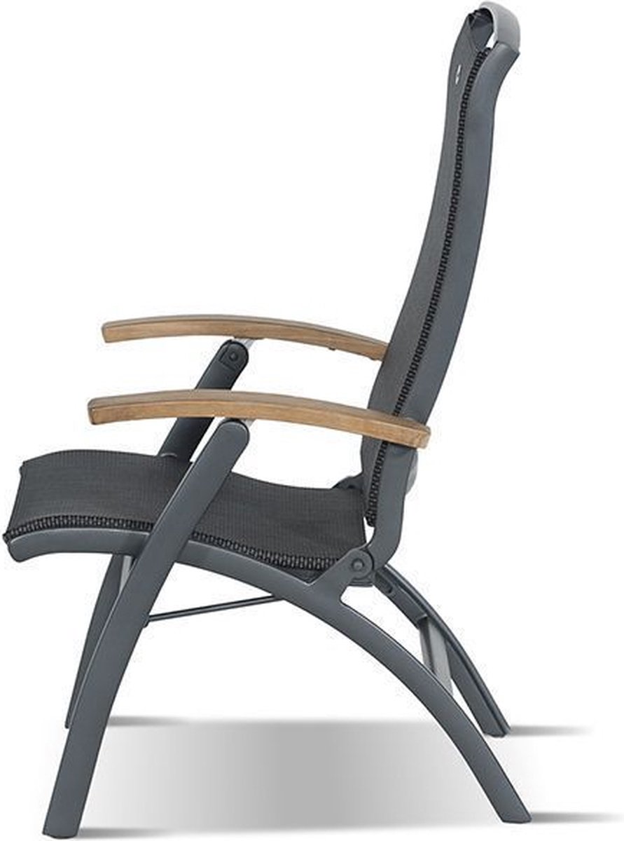 Hartman Da Vinci chaise réglable - accoudoirs en teck