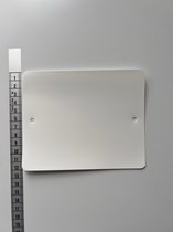 PVC labels 120x150 mm 2 gaten wit