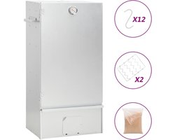 vidaXL - BBQ-rookoven - met - houtsnippers - 44,5x29x83 - cm - staal