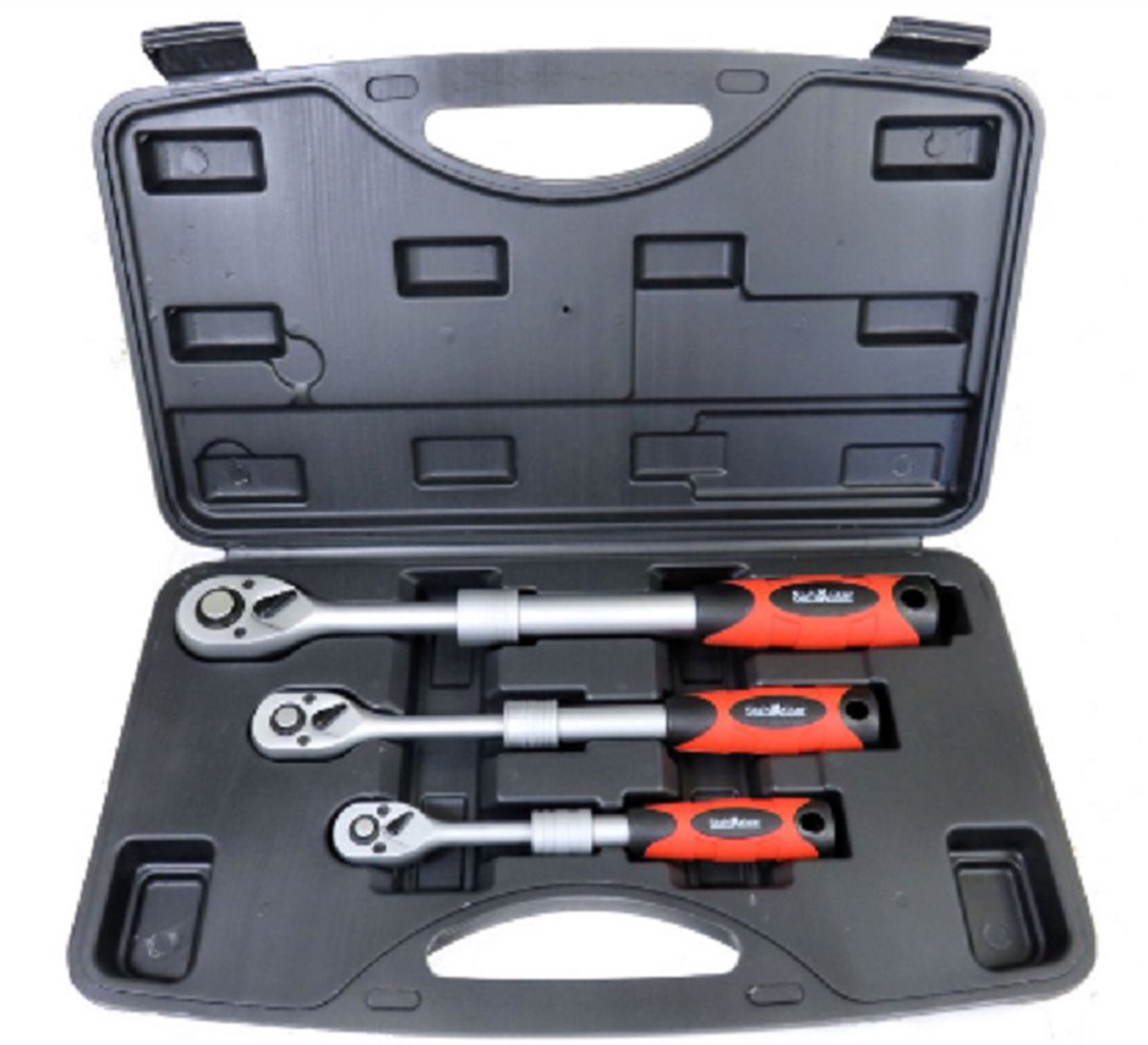 Stahlkaiser Ratelset set 3 dlg Telescoop vast 1/4-3/8-1/2