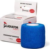 Gladiator Sports Ondertape Bandage - Sporttape - Sport bandage - Per rol - Blauw