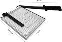 Guillotina para Papel A4 A5 B5 B6 B7 con Base de Metal, Ajuste, Guía