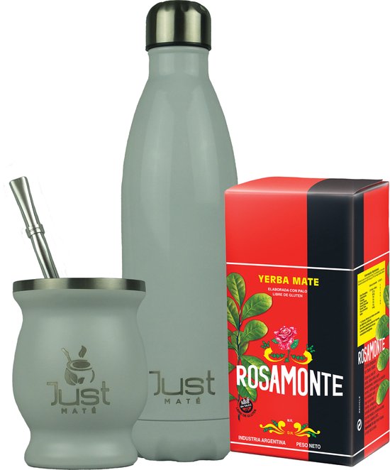 Yerba Mate Startersset Modern - 2x 500g, RVS Maté Thee Beker Traditionele Bombilla Keuze Uit 3 Smaken En 3 Kleuren Yerba Mate Startersset Modern - 2x 500g, RVS Maté Thee Beker Traditionele Bombilla Keuze Uit 3 Smaken En 3 Kleuren