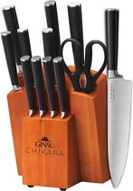 Ginsu Chikara - Ensemble de couteaux 12 pièces avec bloc à couteaux