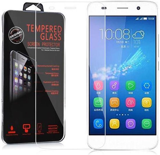 Protecteur d'écran Cadorabo pour Huawei Y6 2015 / Honor 4A - Film d'armure Film de protection en verre de protection d'écran trempé (trempé) CRYSTAL CLEAR de dureté 9H avec 3D Touch