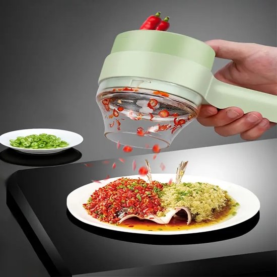 Ensemble de coupe de légumes électrique portatif Cuisine Hachoir à