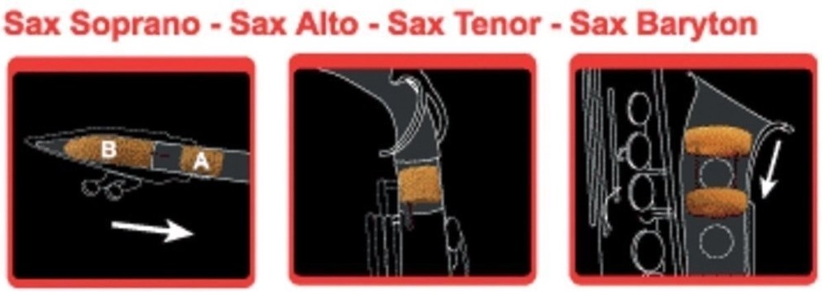 Saxmute Bariton Saxofoon demper
