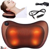 Borvat® | Shiatsu Massage Kussen - Elektrisch Nek en Rug Apparaat - met Warmte infrarood Functie