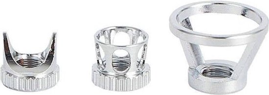 Spuitmond met v-naad & afstandhouder - Nozzles / Tuiten / spuitmonden: Tuitjes voor kit kokers