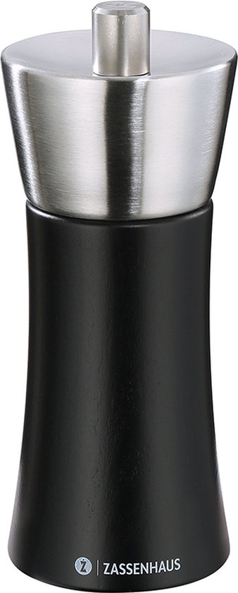 Pepermolen - H 24 CM - 0.23 KG - 6.2 CM - Beukenhout - Zwart