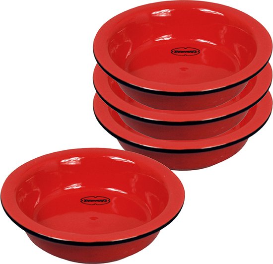 CABANAZ - schaaltje, keramiek, TEA TIP / MINI BOWL, 50 ml, rood, set/4