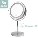 FORFEMA Make Up Spiegel LED Verlichting - Spiegel vergroting 5X - Dimbaar LED - Spiegel met verlichting