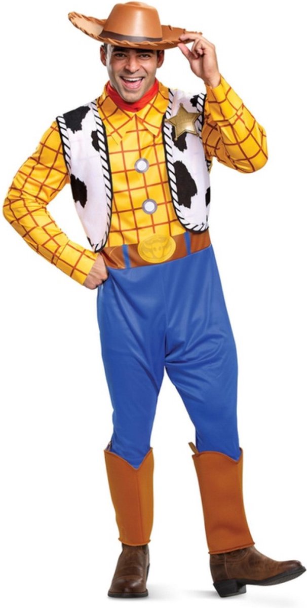 Smiffys - Disney Pixar Toy Story 4 Woody Classic Kostuum - 2XL - Multicolours