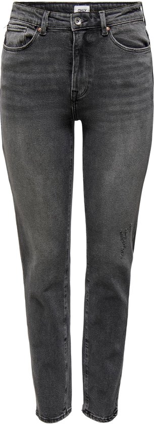 Only Jeans Onlemily Stretch Hw St Ank Cro614 N 15259634 Denim Gris Foncé Taille Femme - W29 X L32