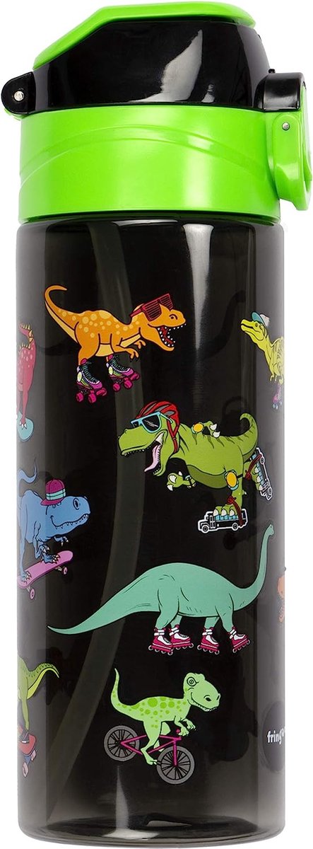 Sigg Glow in the Dark Dinosaurs Gourde Noir 0,4 L & Gourde pour Enfant Bella