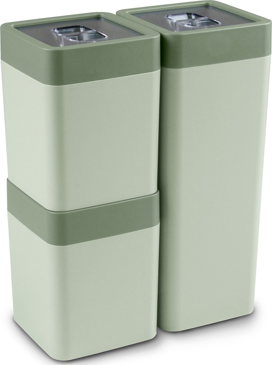 Sigma home voorraadbussen set 0,6L+1,4L groen