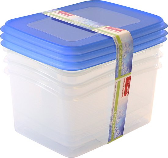 Sunware - Boîtes de congélation Club Cuisine 1,5L - Set de 15