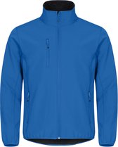 Clique Basic Softshell Jas Heren Kobalt maat XXL