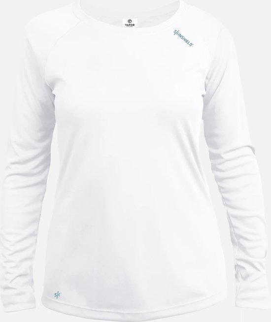 Vapor Apparel - UV-shirt met lange mouwen voor dames - wit - maat XS