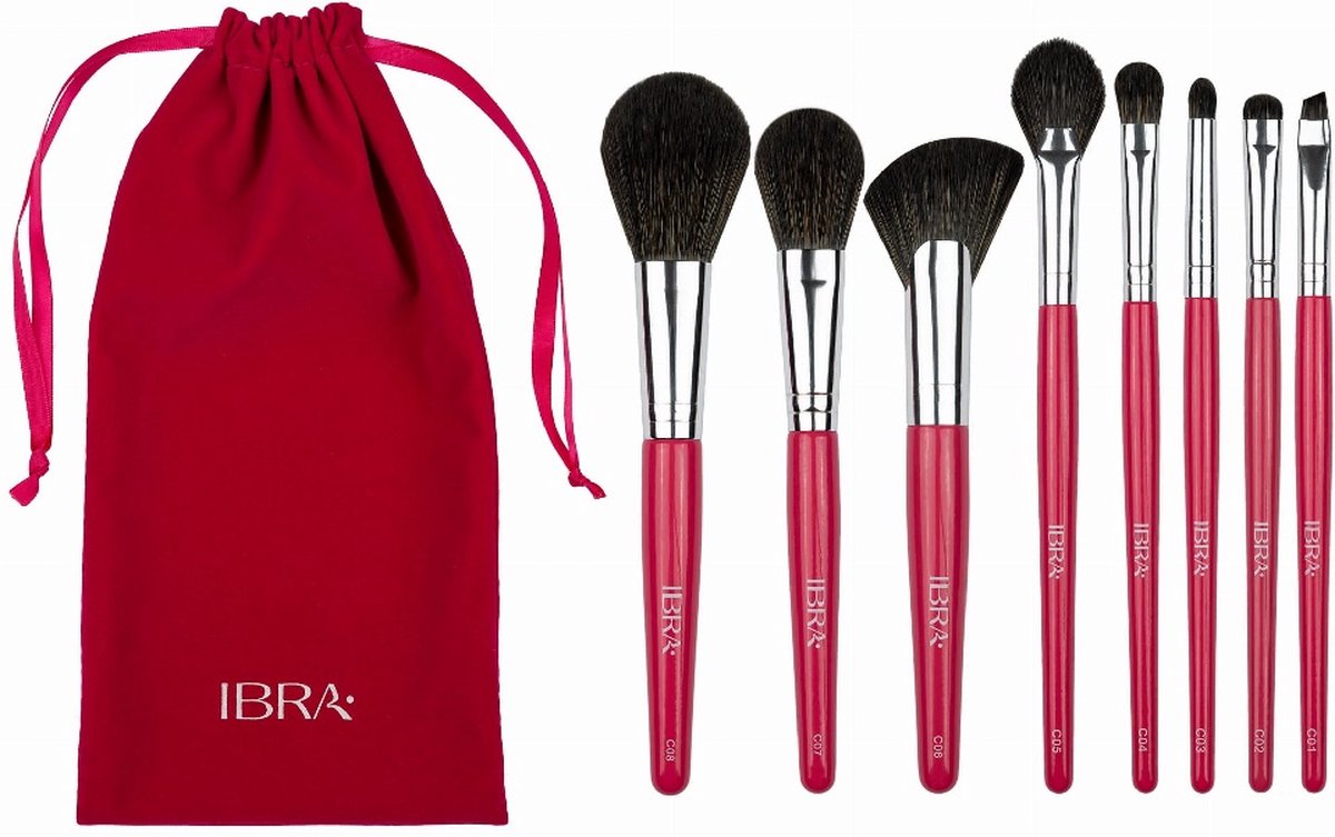 Candy 8-delige make-up kwastenset.