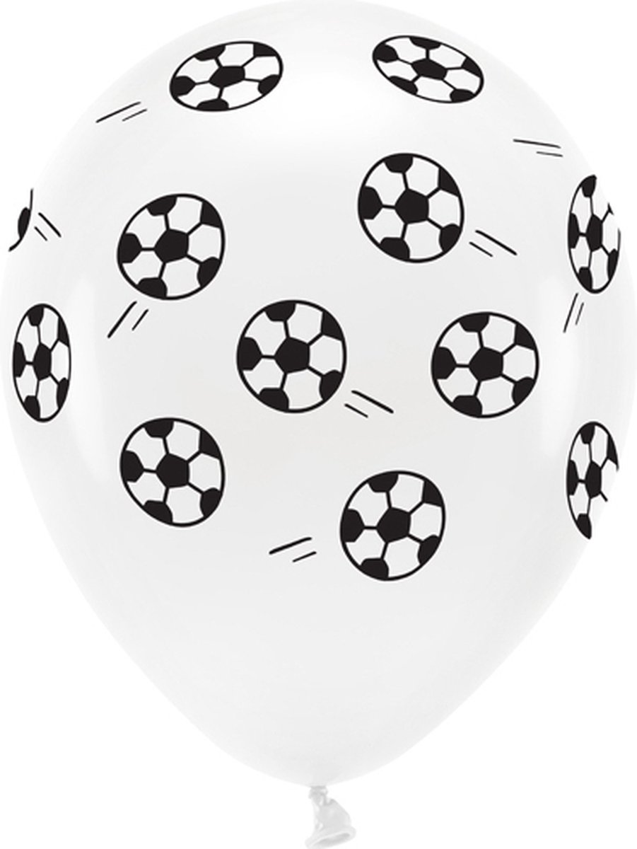 PartyDeco-6 feestdecoratie voetbal ballon