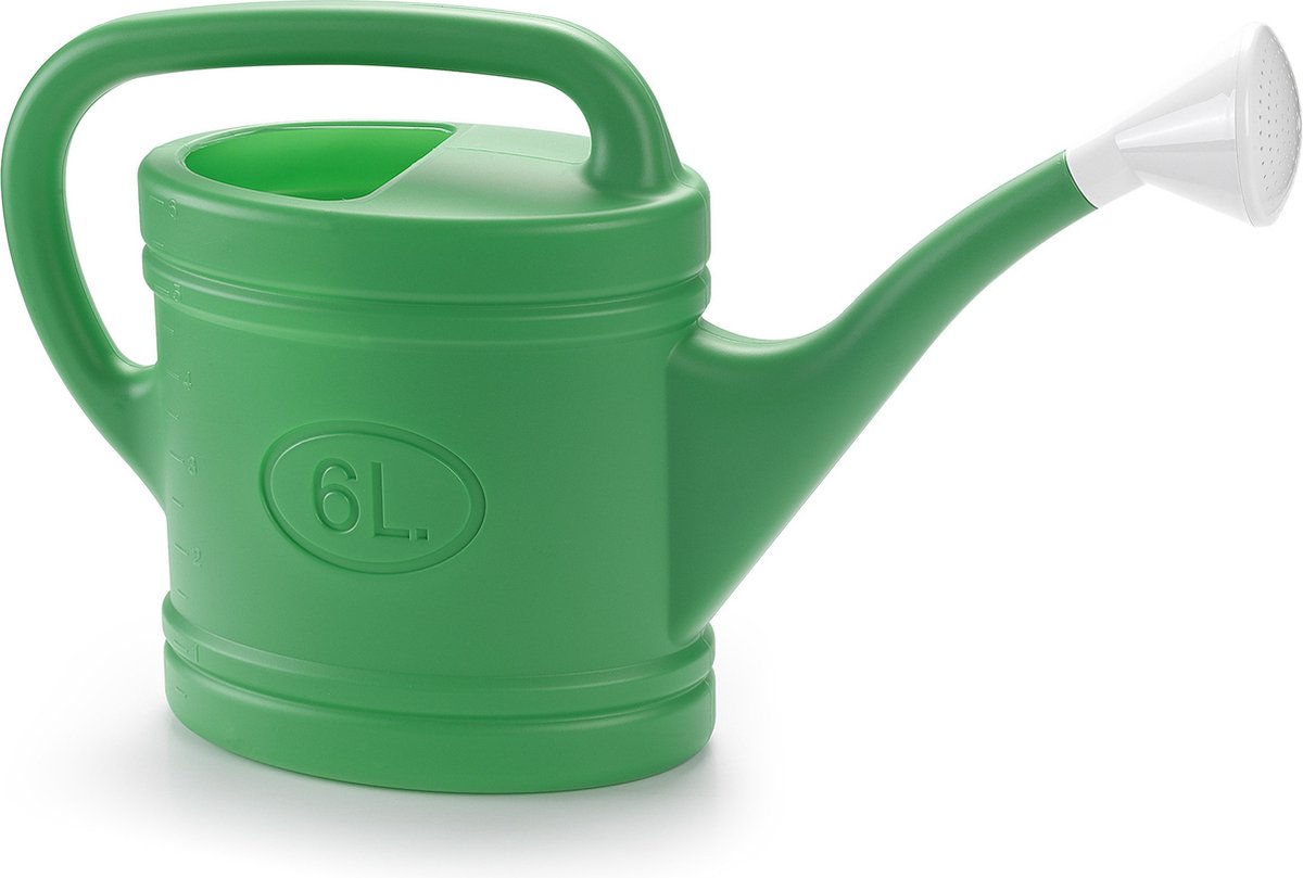 PlasticForte Gieter met broeskop - groen - kunststof - 6 lit