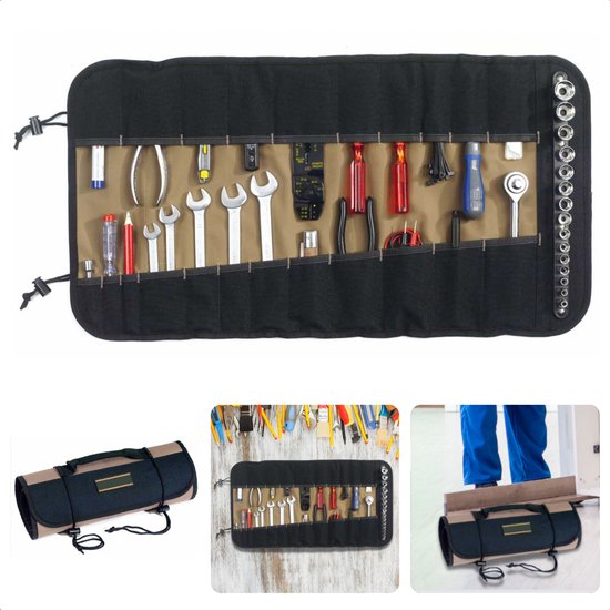 Gereedschapstas, opvouwbaar Professionele elektriciens Gereedschapsopslag Houder Roltas Handige organizer