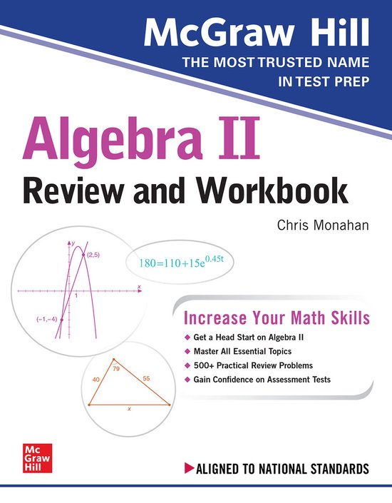 McGraw-Hill Education Algebra II Review and Workbook - cover