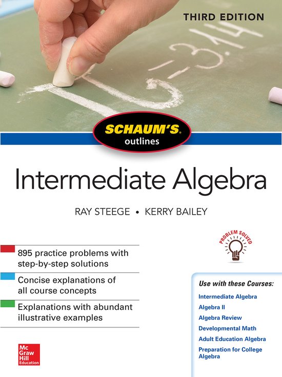 Schaum's Outline of Intermediate Algebra, Third Edition - cover