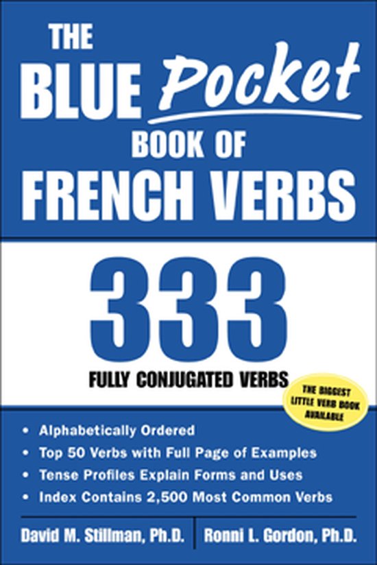 Blue Pocket Book Of French Verbs - cover