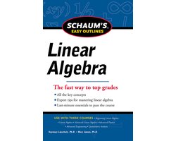 Omslag van Schaums Easy Outline Of Linear Algebra Revised