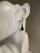 Ear hook green oorbellen